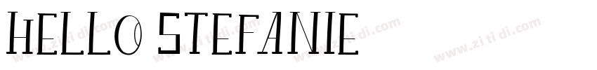 Hello Stefanie字体转换